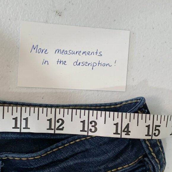 Silver Jeans Suki sz 28 Mid Super Skinny Dark Wash Inseam 30.5" - Picture 2 of 13